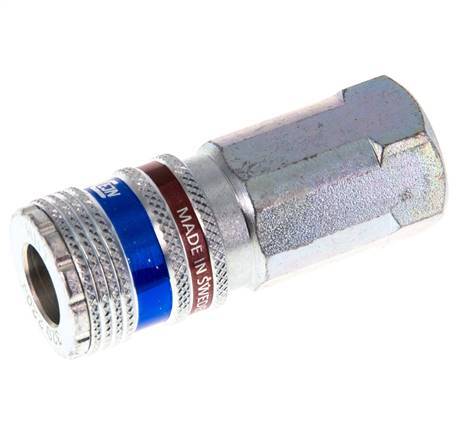 Steel/brass DN 7.6 (7.2 Euro) Safety Air Coupling Socket G 3/8 inch Female