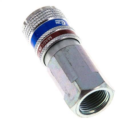 Steel/brass DN 7.6 (7.2 Euro) Safety Air Coupling Socket G 3/8 inch Female
