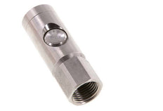 Stainless Steel 316L DN 7.4 Safety Air Coupling Socket With Push Button G 1/2 inch Female