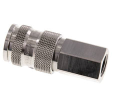 Acero inoxidable 316L DN 7,8 Acoplamiento de aire Enchufe G 1/4 pulgada Hembra Doble cierre