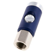 Hardened steel DN 7.4 Safety Air Coupling Socket with Push Button G 3/8 inch Female