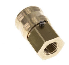 Brass DN 7.2 (Euro) Air Coupling Socket with Lock