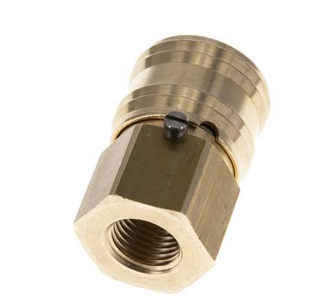 Brass DN 7.2 (Euro) Air Coupling Socket with Lock