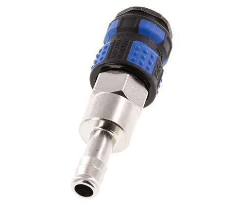 Nickel-plated Brass DN 7.8 Air Coupling Socket 9 mm Hose Pillar