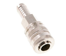 Nickel-plated Brass DN 7.8 Safety Air Coupling Socket 13 mm Hose Pillar