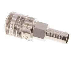 Nickel-plated Brass DN 7.8 Safety Air Coupling Socket 13 mm Hose Pillar