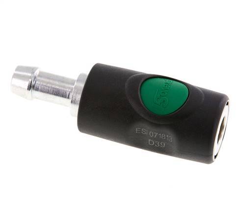 Composite material DN 7.4 Safety Air Coupling Socket with Push Button 13 mm Hose Pillar
