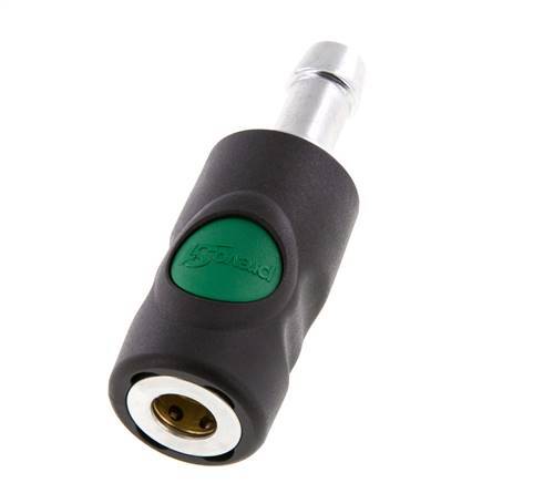 Composite material DN 7.4 Safety Air Coupling Socket with Push Button 13 mm Hose Pillar