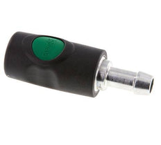 Composite material DN 7.4 Safety Air Coupling Socket with Push Button 13 mm Hose Pillar