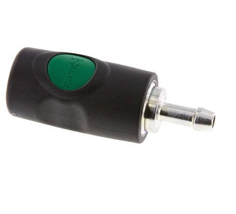 Composite material DN 7.4 Safety Air Coupling Socket with Push Button 8 mm Hose Pillar