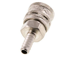 Steel DN 7.2 (Euro) Safety Air Coupling Socket 8 mm Hose Pillar
