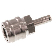 Stainless steel DN 7.2 (Euro) Air Coupling Socket 8 mm Hose Pillar