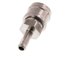 Stainless steel DN 7.2 (Euro) Air Coupling Socket 8 mm Hose Pillar