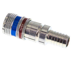 Steel/brass DN 7.6 (7.2 Euro) Safety Air Coupling Socket 13 mm Hose Pillar