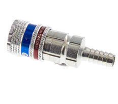 Steel/brass DN 7.6 (7.2 Euro) Safety Air Coupling Socket 9 mm Hose Pillar