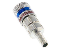 Steel/brass DN 7.6 (7.2 Euro) Safety Air Coupling Socket 9 mm Hose Pillar