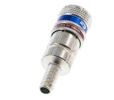 Steel/brass DN 7.6 (7.2 Euro) Safety Air Coupling Socket 9 mm Hose Pillar