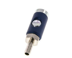 Hardened steel DN 7.4 Safety Air Coupling Socket with Push Button 9 mm Hose Pillar