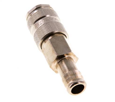 Hardened steel DN 7.8 Air Coupling Socket 13 mm Hose Pillar