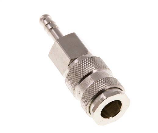 Hardened steel DN 7.8 Air Coupling Socket 6 mm Hose Pillar