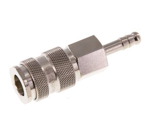 Hardened steel DN 7.8 Air Coupling Socket 6 mm Hose Pillar
