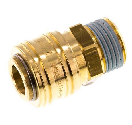 Brass DN 7.2 (Euro) Air Coupling Socket G 1/2 inch Male