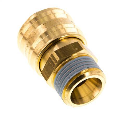 Brass DN 7.2 (Euro) Air Coupling Socket G 1/2 inch Male