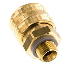 Brass DN 7.2 (Euro) Air Coupling Socket G 1/4 inch Male