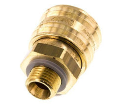 Brass DN 7.2 (Euro) Air Coupling Socket G 1/4 inch Male