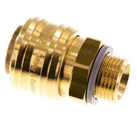 Brass DN 7.2 (Euro) Air Coupling Socket G 3/8 inch Male