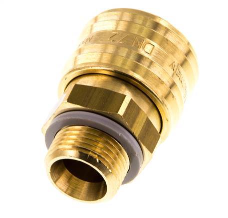 Brass DN 7.2 (Euro) Air Coupling Socket G 3/8 inch Male