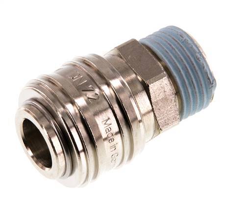 Nickel-plated Brass DN 7.2 (Euro) Air Coupling Socket G 1/2 inch Male