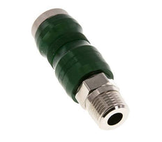 Nickel-plated Brass DN 7.8 Safety Air Coupling Socket with Slide Sleeve R 1/2 inch Male