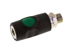Composite material DN 7.4 Safety Air Coupling Socket with Push Button G 3/8 inch Male