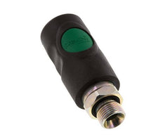 Composite material DN 7.4 Safety Air Coupling Socket with Push Button G 3/8 inch Male
