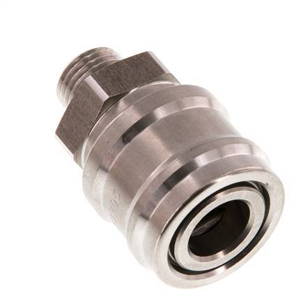 Stainless steel DN 7.2 (Euro) Air Coupling Socket G 1/4 inch Male