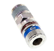 Steel/brass DN 7.6 (7.2 Euro) Safety Air Coupling Socket R 1/2 inch Male