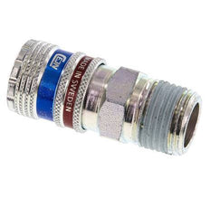 Steel/brass DN 7.6 (7.2 Euro) Safety Air Coupling Socket R 1/2 inch Male