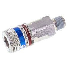 Steel/brass DN 7.6 (7.2 Euro) Safety Air Coupling Socket R 1/4 inch Male