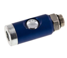 Acero templado DN 7.4 Enchufe de seguridad para acoplamiento de aire con pulsador G 3/8 pulgadas Macho