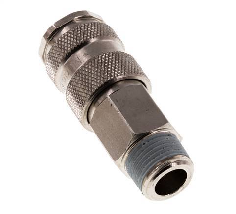 Hardened steel DN 7.8 Air Coupling Socket R 3/8 inch Male