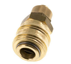 Brass DN 7.2 (Euro) Air Coupling Socket 9x12 mm Union Nut