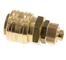 Brass DN 7.2 (Euro) Air Coupling Socket 9x12 mm Union Nut