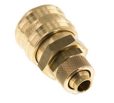 Brass DN 7.2 (Euro) Air Coupling Socket 9x12 mm Union Nut