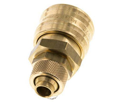 Brass DN 7.2 (Euro) Air Coupling Socket 9x12 mm Union Nut