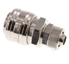 Nickel-plated Brass DN 7.2 (Euro) Air Coupling Socket 9x12 mm Union Nut