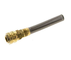 Brass DN 7.2 (Euro) Air Coupling Socket 9x12 mm Union Nut Bend-Protect