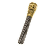 Brass DN 7.2 (Euro) Air Coupling Socket 9x12 mm Union Nut Bend-Protect