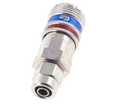 Steel/brass DN 7.6 (7.2 Euro) Safety Air Coupling Socket 6.5x10 mm (streamline) Union Nut