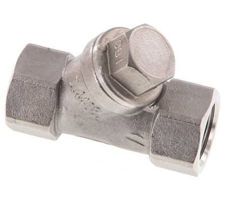 G1/2'' Stainless Steel 316 Y Check Valve PTFE 0.4/0.8-40bar - CLYS